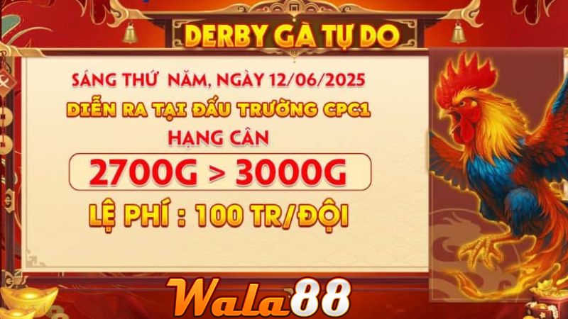 Giải Derby Gà Tự Do Tại CPC1 Vào Ngày 12/06/2025